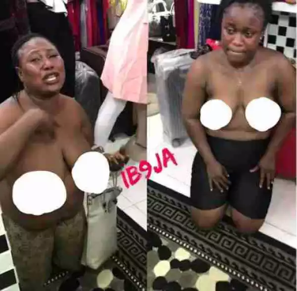  Two Slay Mamas Stripped Unclad After Stealing N200k From A Boutique In Delta (Photo) 
